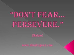 Dont Fear Persevere dan skognes motivation blogger speaker teacher trainer coach educator